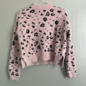 Pink Cheetah Print Sweater